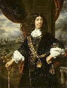 Portrait of Mattheus van den Broucke Governor of the Indies, with the gold chain and medal presented to him by the Dutch East India Company in 1670.